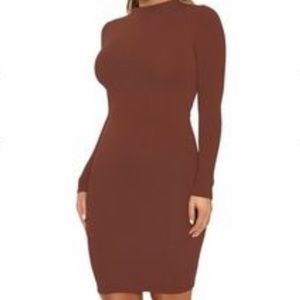 Chocolate brown Naked Wardrobe dress
